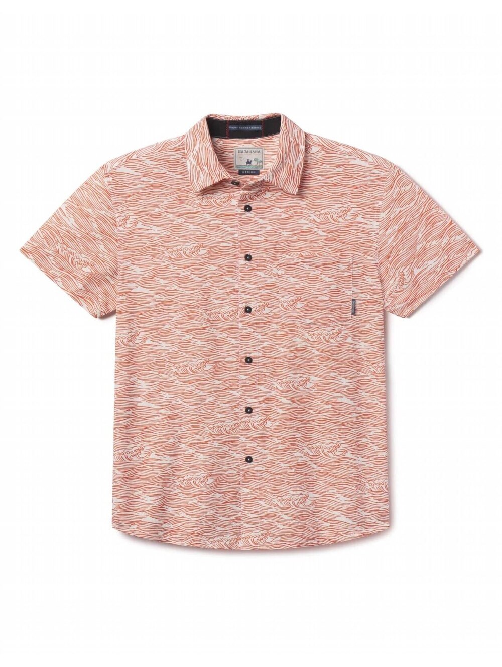 Baja Llama ROLL TIDES - OCRE 7-SEAS™ BUTTON UP Ocre Size Large